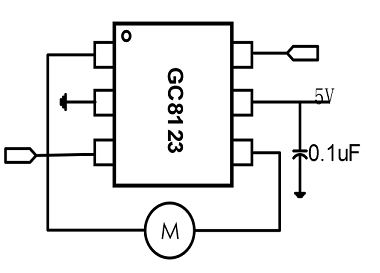 GC8123完全替代BL8123 1A玩具单通道低压6V直流全桥电机驱动IC